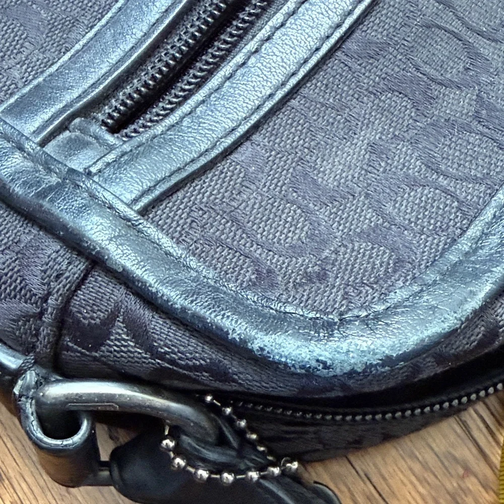 Coach Black Men's Unisex Small Crossbody Messenger Utility Bag